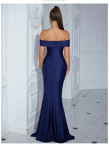 INDIRA Off-Shoulder Evening Dress