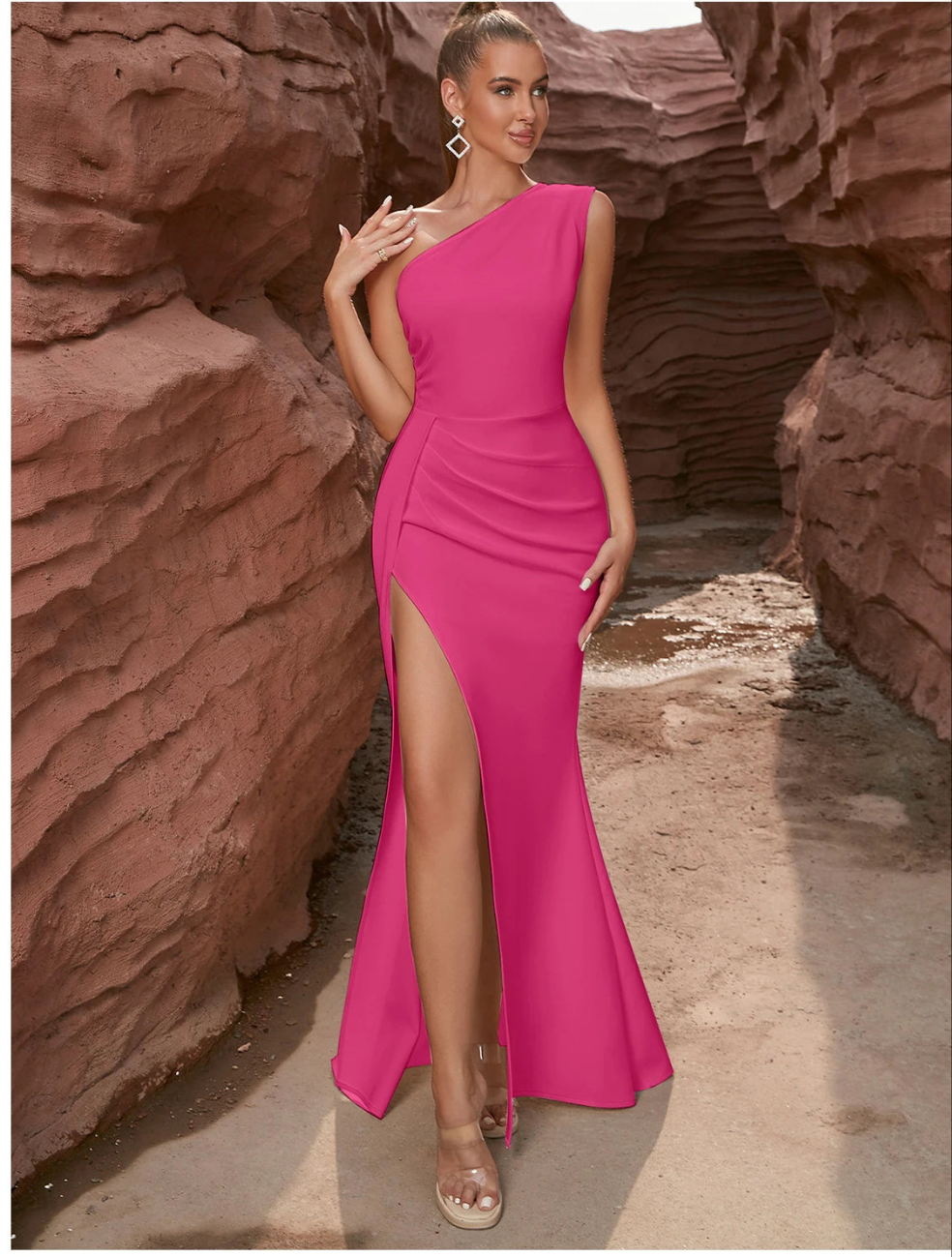 ALAINA One-Shoulder Dress