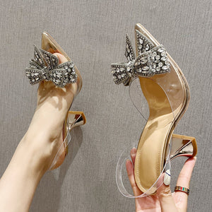 DARCY Transparent High Heel Slippers