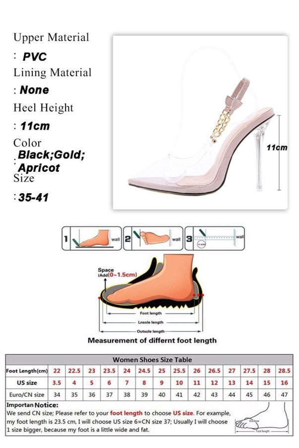 GRACE Transparent Stiletto