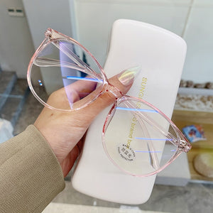 KIMBERLY Round Transparent Glasses