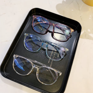 KIMBERLY Round Transparent Glasses