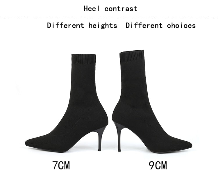 DIANE Ankle High Heel Boots