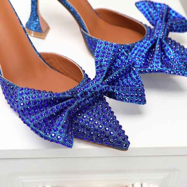 JAYLA Fancy Bow High Heel Slippers