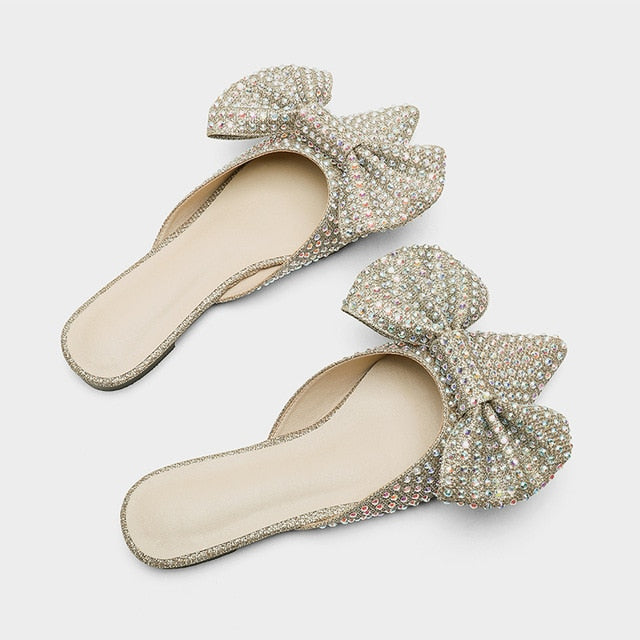 JAYLA Fancy Bow High Heel Slippers