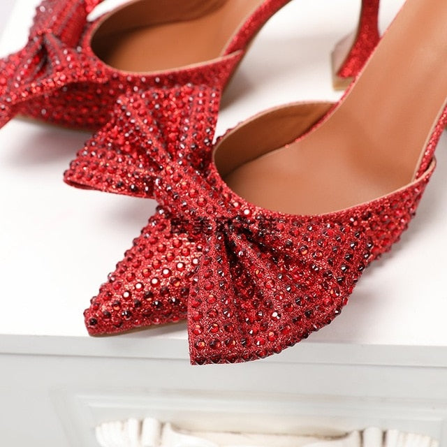 JAYLA Fancy Bow High Heel Slippers