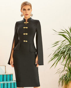 WILMINA Cloak Sleeve Dress