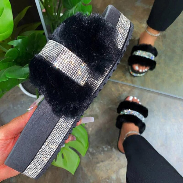 BETTY Luxury Fur Slides