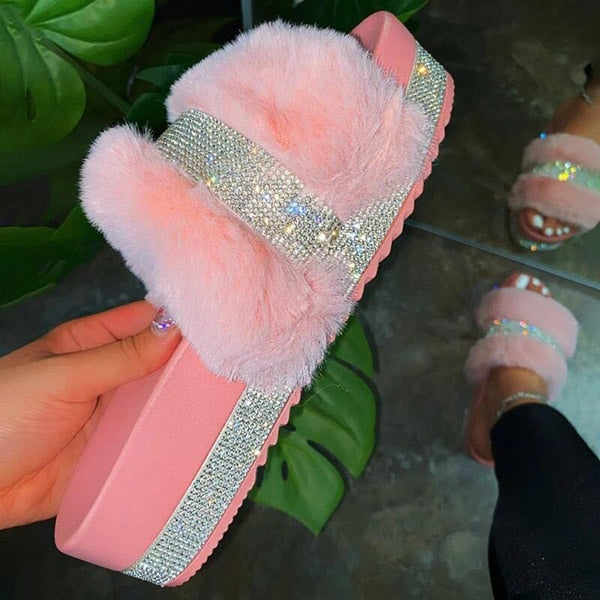 BETTY Luxury Fur Slides