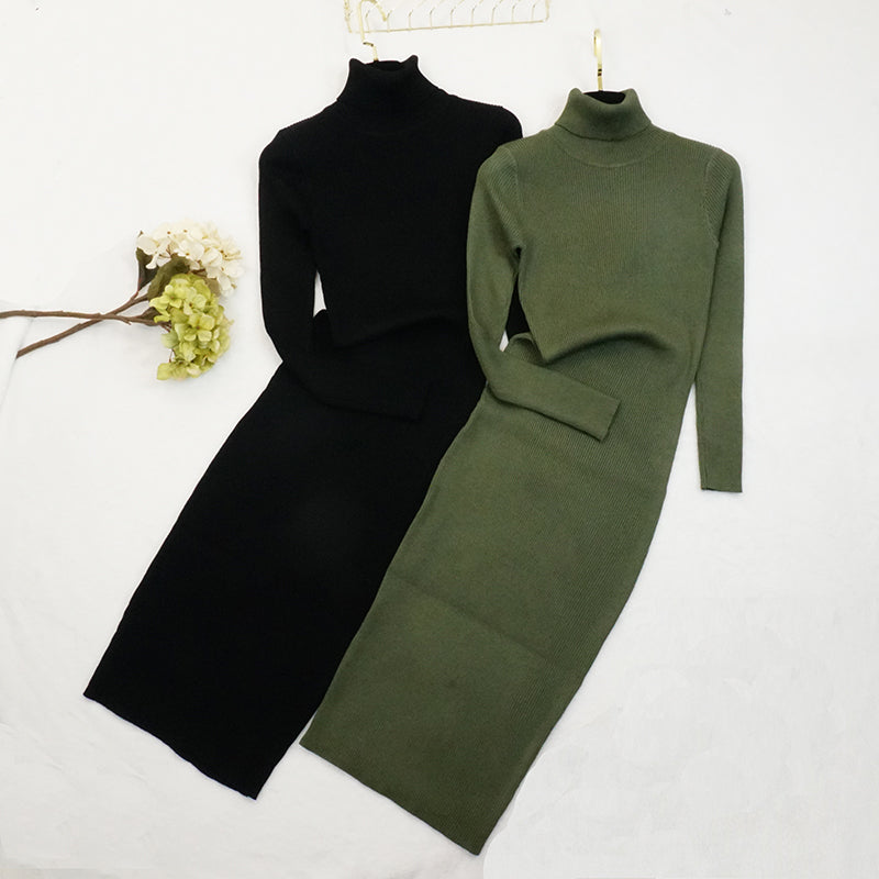 TIA Turtleneck Sweater Dress